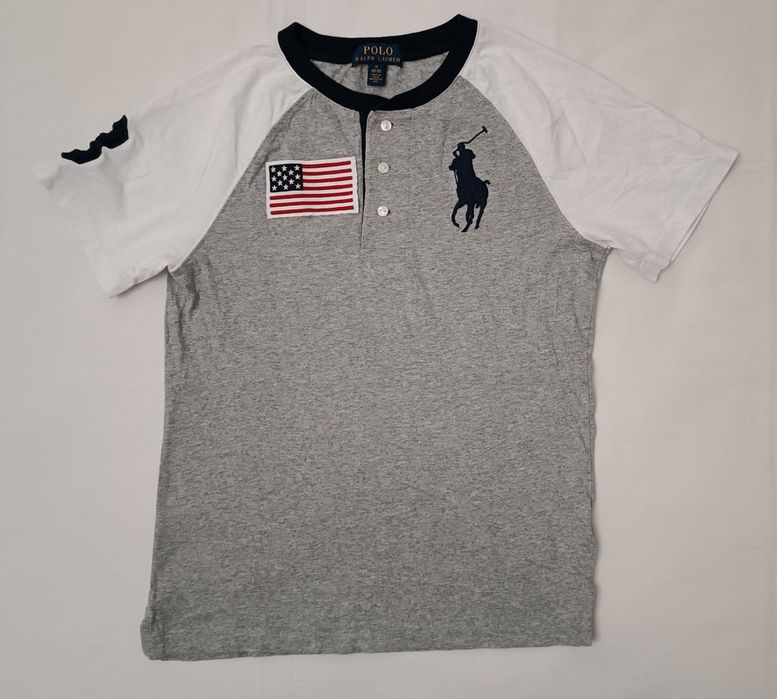 POLO Ralph Lauren USA Shirt оригинална тениска ръст 137-147см памучна фланелка
