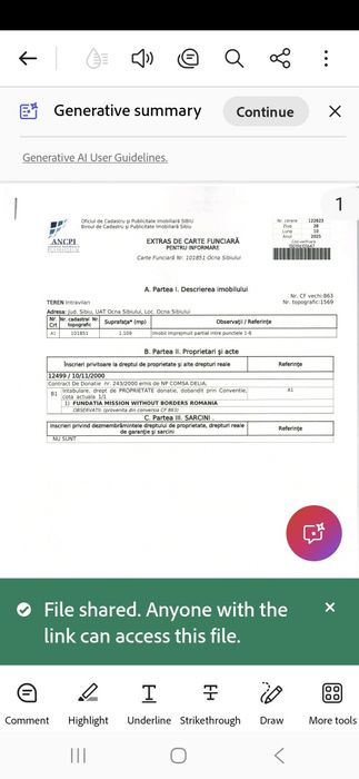 Vand teren intravilan Ocna Sibiului