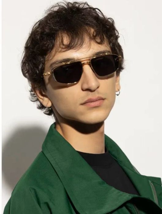 Ochelari de Soare Balmain BRIGADE - V BPS-142D-56 Noi Full Box Verificare Colet Gold Black Nergu