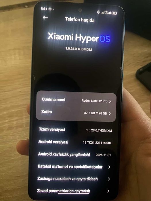 Redmi note 12 pro 4G,128