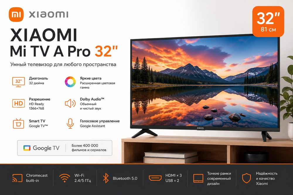 Телевизор Xiaomi MI TV A Pro 32