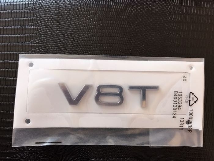 Emblema Audi V8T abs