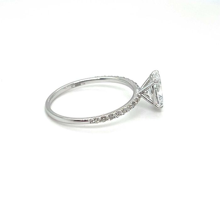 Inel logodna aur alb 14 kt. cu diamant 1.19ct. tw. (lab-grown)