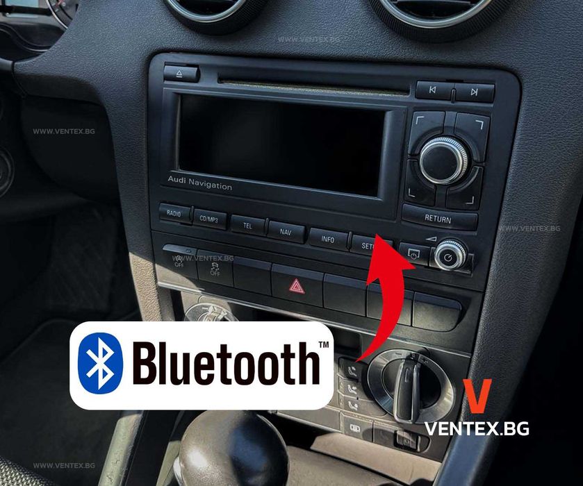Bluetooth адаптер за Audi навигация RNSE за слушане на музика.