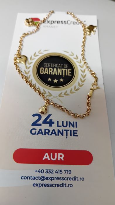 Bratara Aur de picior 14K( AG20 Dancu/ b29055.2*20)