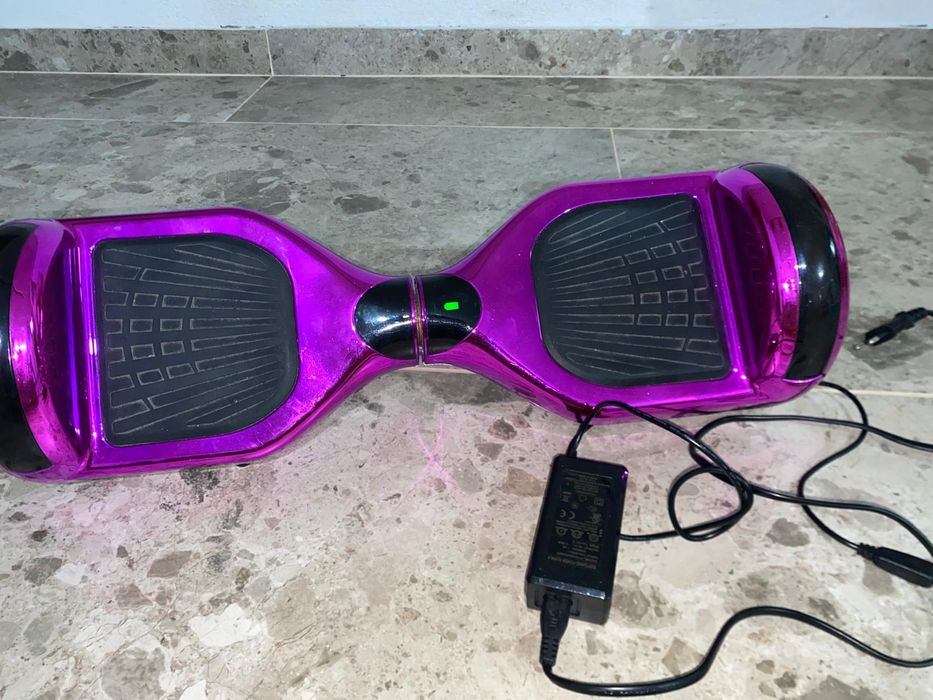 Hoverboard Z1+ Mov Metalizat - Lumini & Bluetooth, Rar utilizat