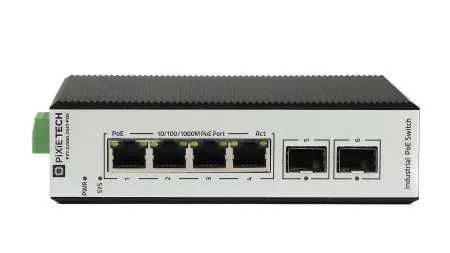 Управляемый промышленный POE коммутатор L2 PXT-S250G-2S4T-POE