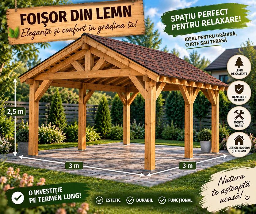 Constructii foisoare/pergole/terase Ploiesti si imprejurimi