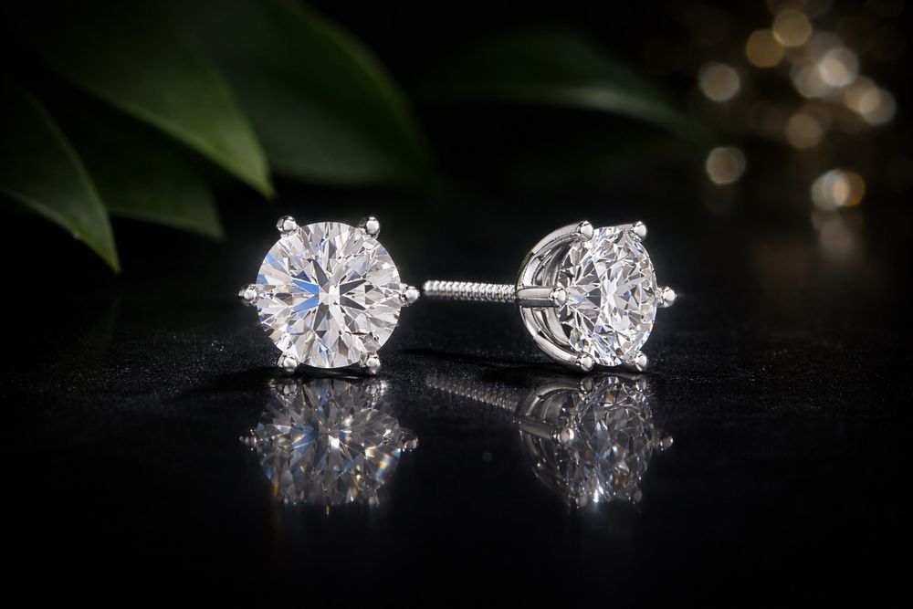 Cercei cu diamant Lab Grow