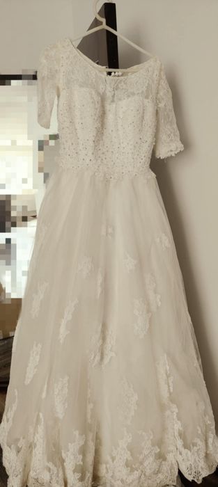 Rochie mireasa ivory, cu trena