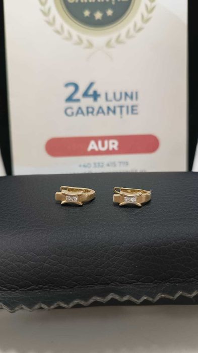 (Ag24) Cercei aur 14K 2.41gr B44597.1- Garantie 2 ani!