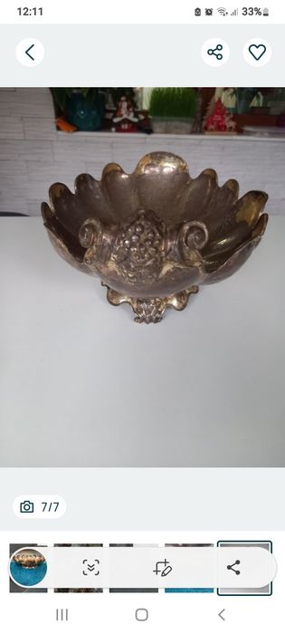 Fruptieră argintata mare