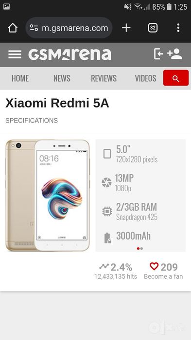 Redmi 5a 16 giga