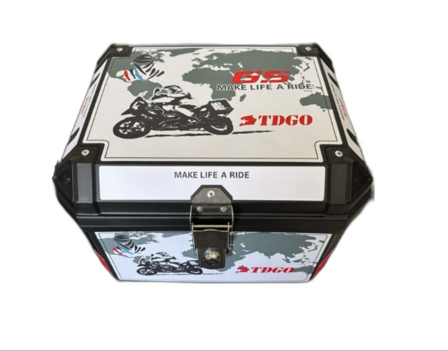 Куфар за мотоциклет , скутер , мотор , атв  45 ЛИТРА - ЦВЕТЕН