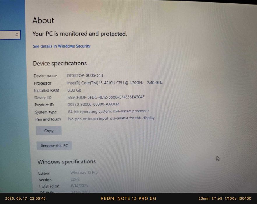 Acer Travelmate P276, 17inch, baterie noua, I5, 8Gb, 128Gb SSD+1TB HDD