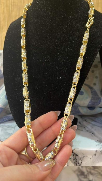 Мъжки позлатени ланци с 14карата златно покритие