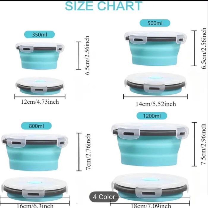 Set caserole silicon pliabile