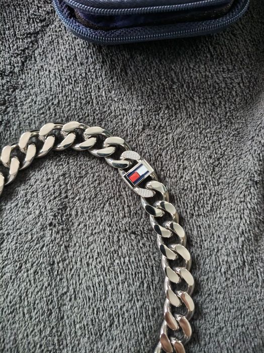 Tommy Hilfiger lant gros unisex din otel inoxidabil 46 cm lungime nou original