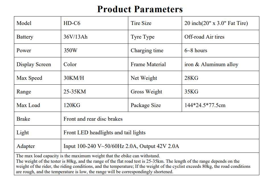 Електрически велосипед/колело HIDOES C6 350W 13AH