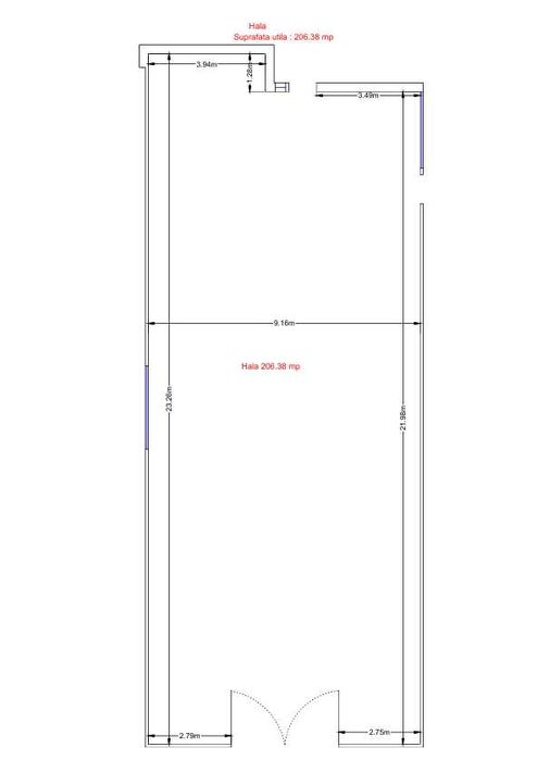 Hală + Casă + TEREN GENEROS de închiriat