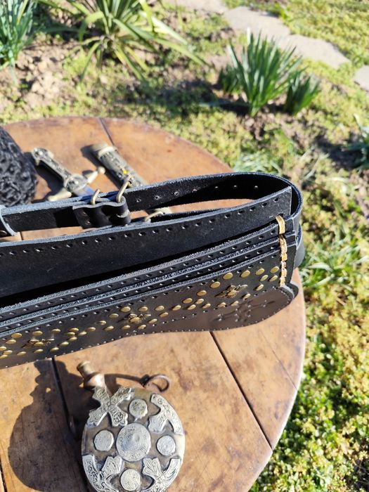 Силях,силяхлък! Хайдушки колан изработен  от естествена кожа !