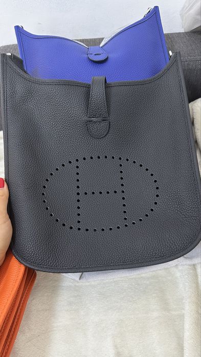 Hermes  Evelyne сумка Кожа Togo
