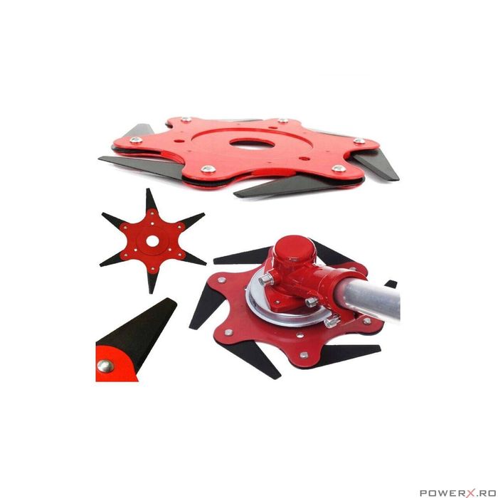 Disc pentru motocositoare cu 5 lame, compatibil cu iarba mare,