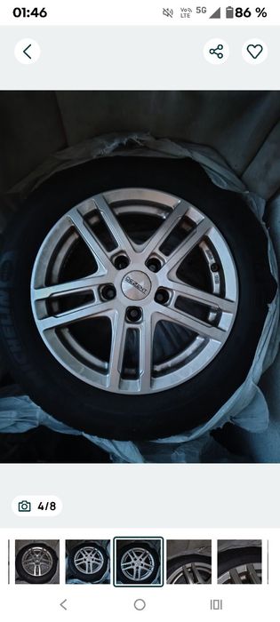 Jante aliaj 185 65 R15 Dezent, in stare foarte bună