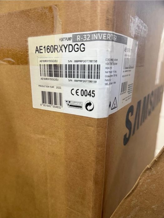 Нова трифазна термопомпа 16kw Samsung