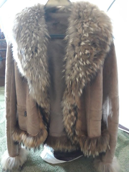 Дамски кожух , естествена кожа