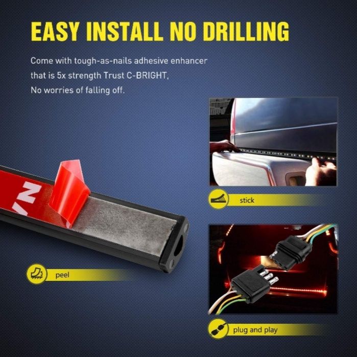 Lumini LED ( banda LED) auto suplimentare spate