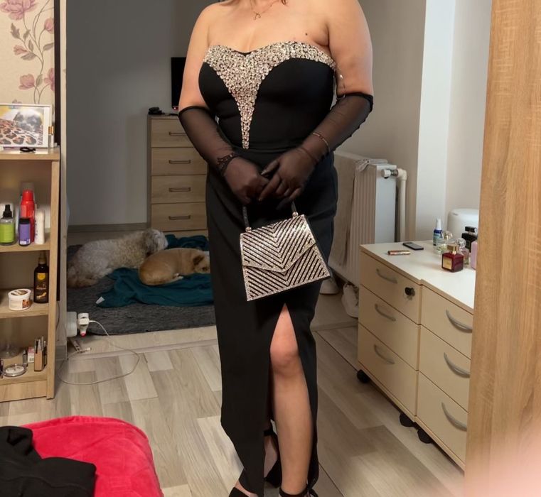 Rochie ocazie +mănuși incluse