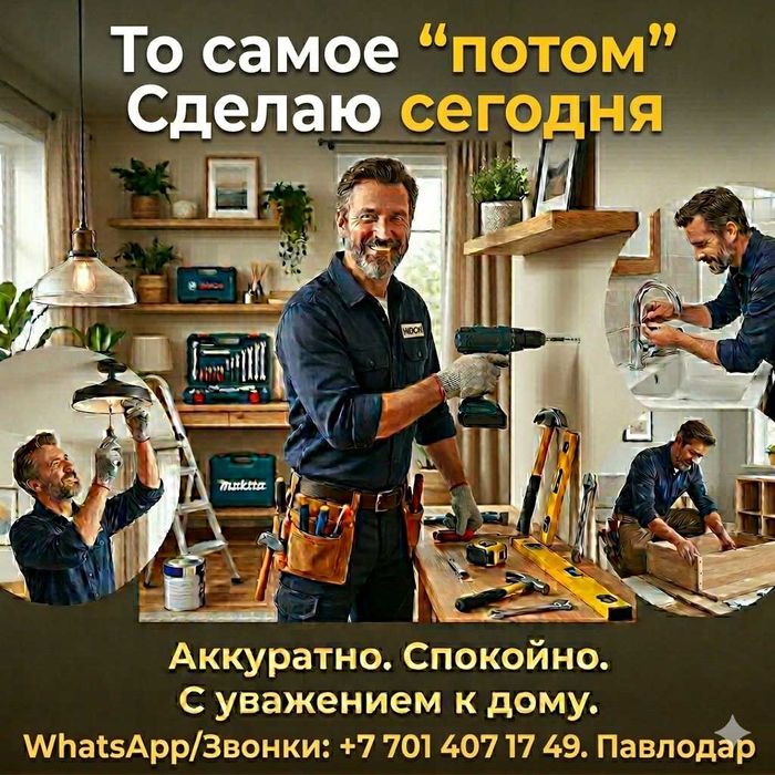 То самое ПОТОМ - сделаю сегодня (мастер на час, муж на час)