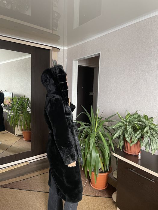 Шуба мутон длинная 44