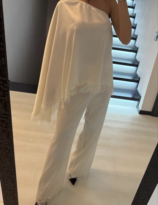 Set din bluza si pantaloni din satin