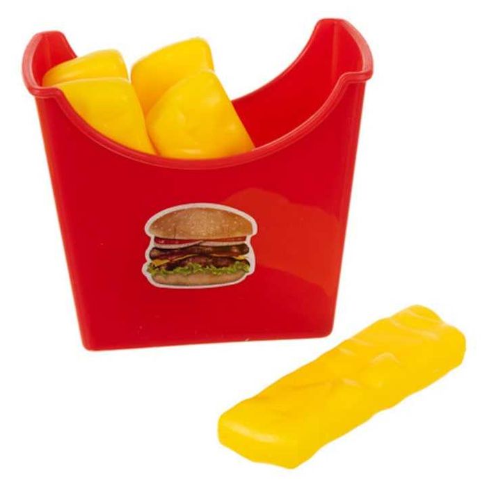 Set de jucarii Fast Food 26 piese burger cartofi prajiti hot dog tava