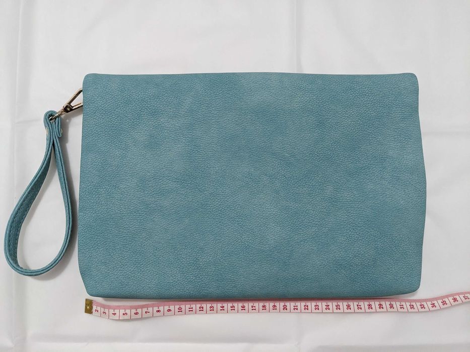 Plic/Geantă nouă, bleu turcoaz, moda Italia