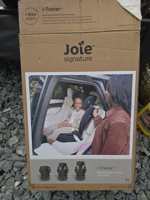 Vand doua scaune + baza isofix Joie i traver rosu si gri