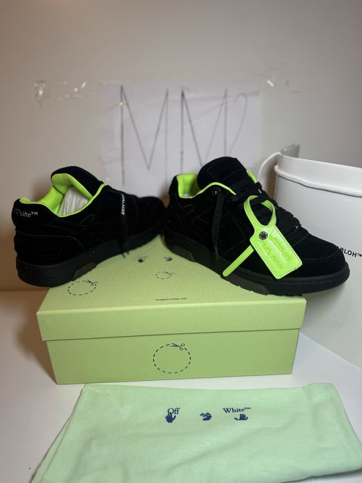 Adidasi/Sneakers Off-White Out of Office 'Black Green