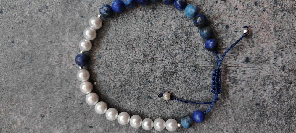 Bratara femei și barbati handmade, pietre semi, perle