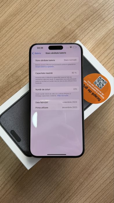 Vînd iphone 15 pro max !