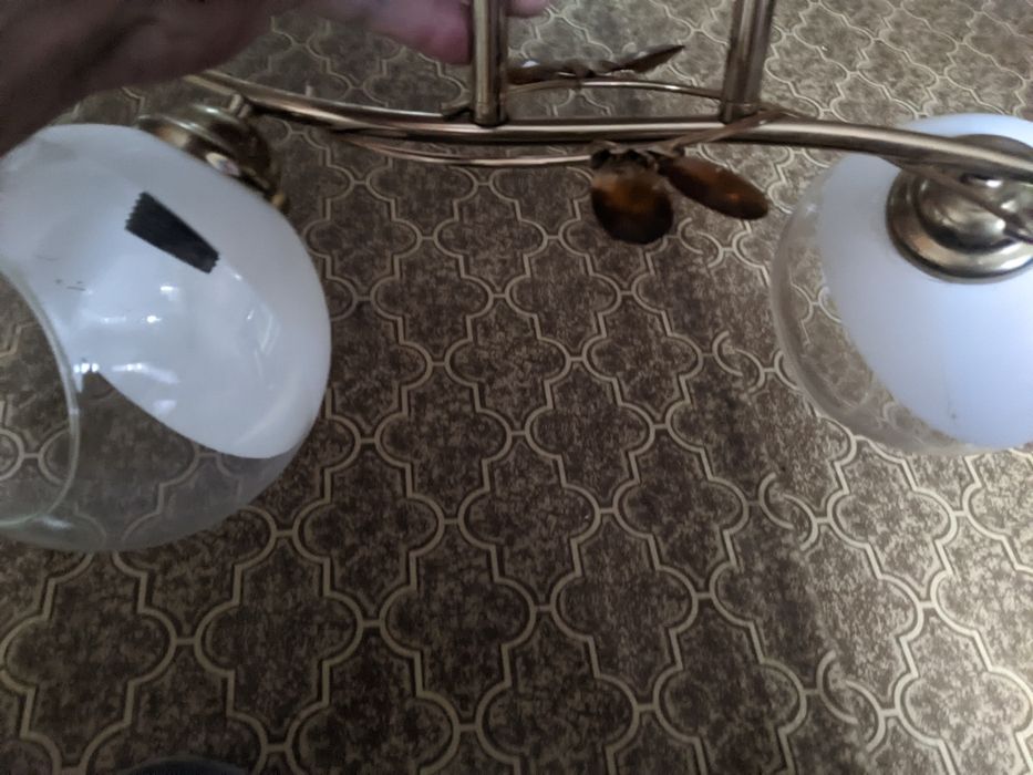 Люстра двухрожковая.