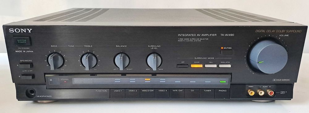 Amplificator Sony TA-AV490 – Stereo 2x85W – Consum 190W – Japan