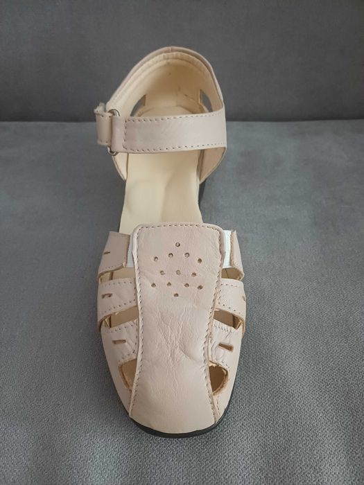 Дамски сандали, №36, цвят бежов