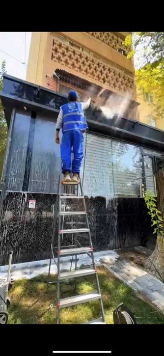 Oyna va Fasad yuvish va tozalash,Мойка и мытье окон