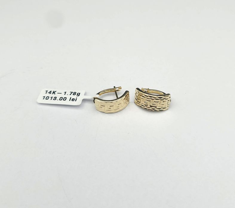 Bijuteria Royal cercei aur 14k 1.78 gr
