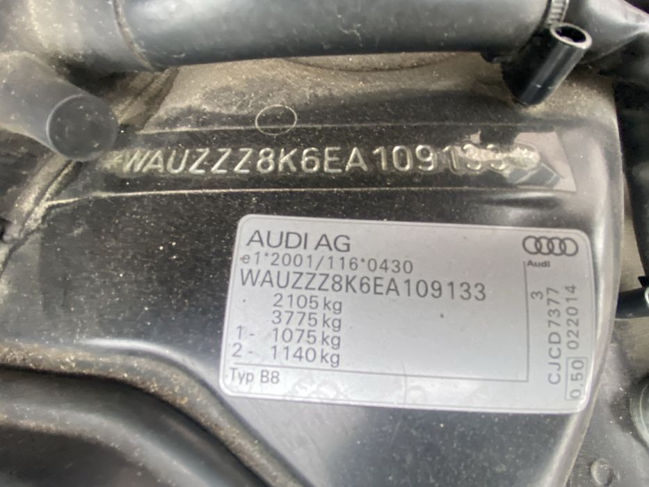 Audi A4 B8 2.0 tdi din 2014 inmatriculat