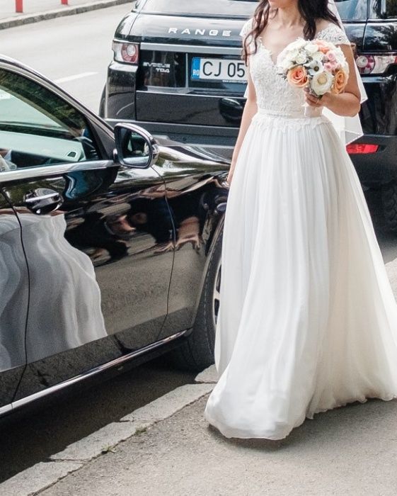 Vand rochie de mireasa A line marimea S - Maya Fashion