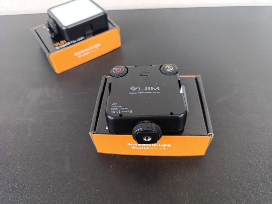 ulanzi VL81 lampa video foto cold  shoe temperatura cald rece