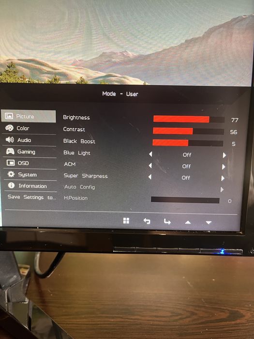 Геймърски Монитор Acer KG221Q - 21.5", Full HD, 1ms, 75Hz, FreeSync